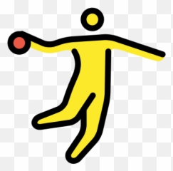 Person Playing Handball Emoji 1 - Handball Emojis,Ios 12.1.4 Emoticons