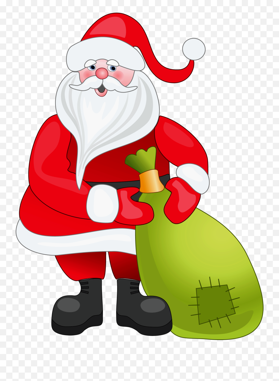 Santa Clip Art Free Clipart Images 2 - Clipartix Santa Claus Photo Download Emoji,Santa Hat Emoji