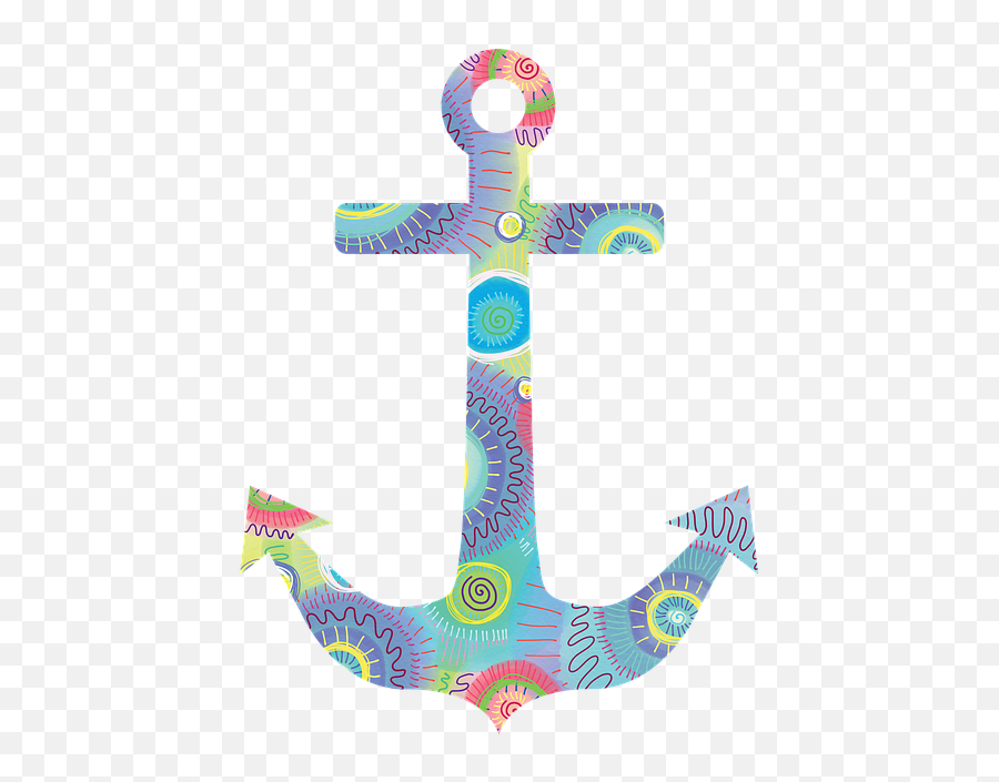 Anchor Stickers By Elizabeth Gemmell - Anker Tattoo Mann Vorlage Emoji,Nautical Emojis Anchor