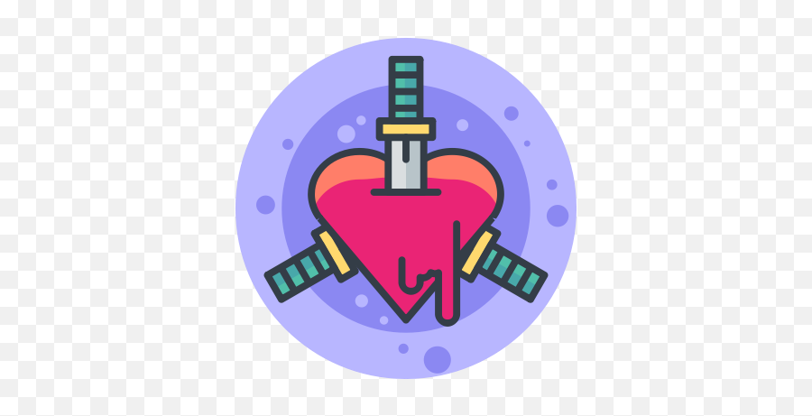 Blade Halloween Hearts Knife Scary - Illustration Emoji,Stabbing Emoji