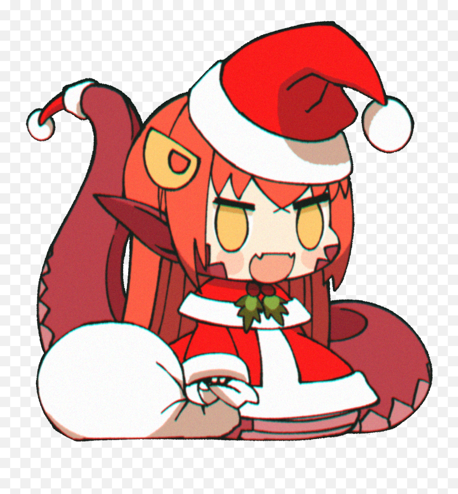 Cartoon Santa Claus Fictional Character Clip Art Red - Anime Emoji,Santa Hat Emoji For Facebook