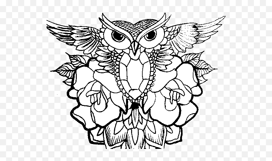 Owl Symbol Coloring Page - Coloringcrewcom Emoji,Owl Emoticon For Facebook