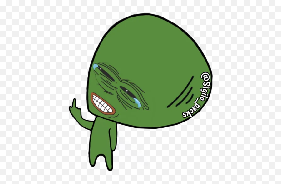 Telegram Sticker 9 From Collection Et Pepe Emoji,Mad Pepe Emoji