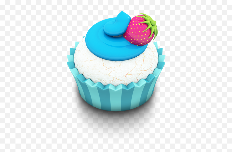 Ocean Cupcake Icon Aka Acid Cake Iconset Archigraphs Emoji,Muffin Emojis