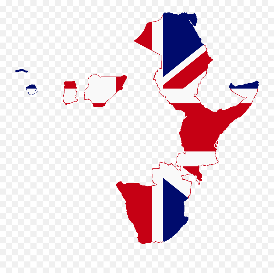 British Empire Flag Map Clipart - British Empire Map With Flag Emoji,Kuwait Flag Emoji