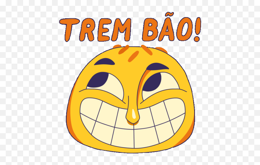 Happy Cheese Bread Says Good Stuff In Portuguese Gif - Fullofemotion Trembao Biggrin Discover U0026 Share Gifs Happy Emoji,Bread Emoticon