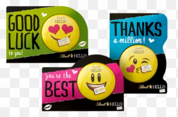 Lindt Hello Emoji Messages 3 Packs 90g - Happy,Taxes Emoji