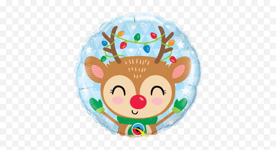 Christmas Hokey Pokey Balloons - Reindeer Foil Balloon Emoji,Emoticon Christmas Ornament