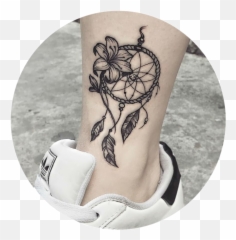Dreamcatcher Apaczsnów Tattoo Sticker - Tatuae Damski Lapacz Snów Emoji,Dreamcatcher Symbol Emoji