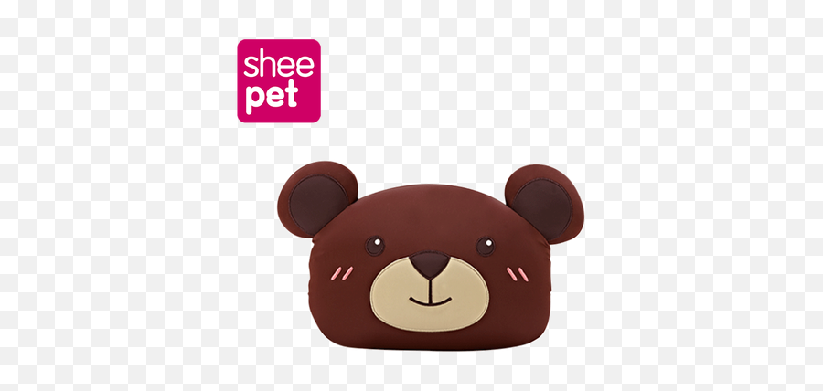 Sheepet Shu Pet Foam Particle Coffee Bear Car Pillow Cute - Cojines De Osos Emoji,Emoji Cushion Wholesale