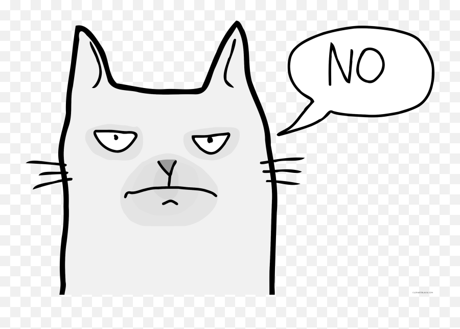 Christmas Clipart Grumpy Cat Clip Art Grumpy Cat - Clip Art Sad Cat Clip Art Emoji,Angry Cat Emoji