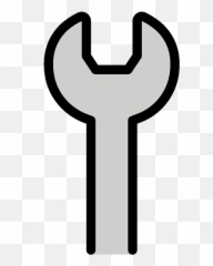 Wrench Emoji Clipart - Cone Wrench,Metal Hand Emoji