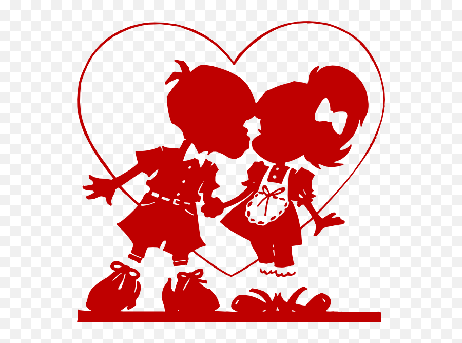 Download Red Valentine Kiss Clip Art At - Cross Stitch Valentines Day Emoji,Hug And Kiss Emoji