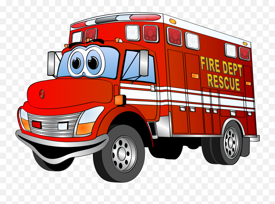 Fire Truck Clipart - Clipart Cartoon Fire Truck Emoji,Firetruck Emoji