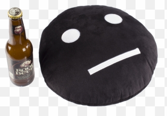 Meh Face Pillows - Beer Bottle Emoji,What Does Sealed Lips Emoticon Mean
