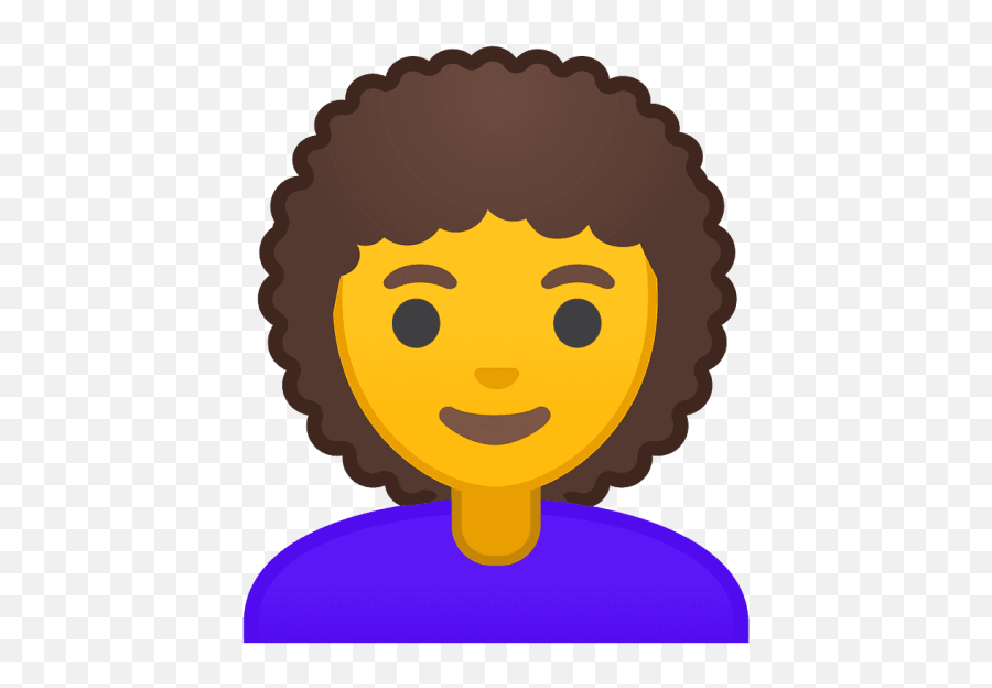 Curly Hair Emoji Clipart - Emoticono Estudiante,Female Emoji Clipart