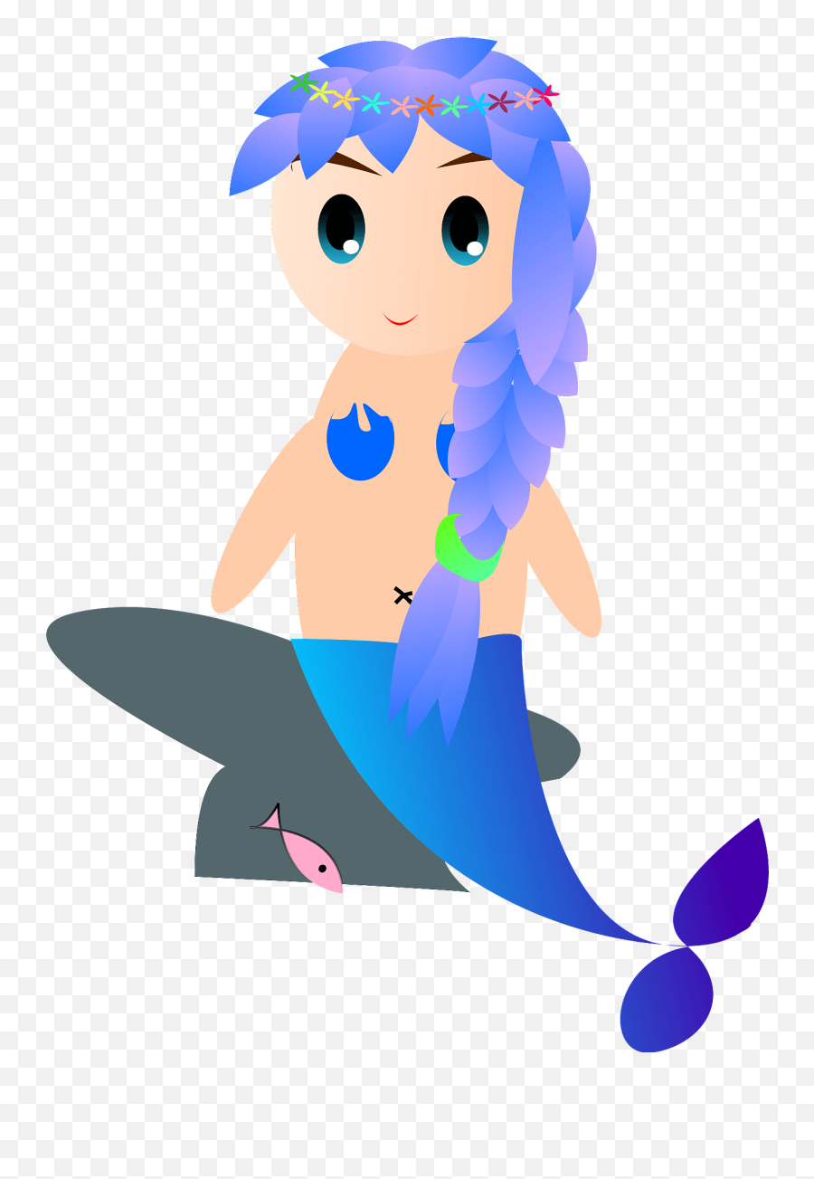 Mermaid Clipart - Mermaid Emoji,Line Emoji Mermaid