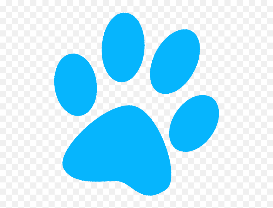 Paw Png Transparent U2013 Png Lux - Clipart Blue Dog Paw Emoji,Cat Emoji With Black Background