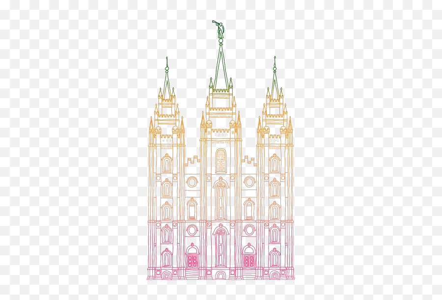 Transparent Lds Temple Pngimagespics - Salt Lake Temple Emoji,Emoticons Of Mormon Temple
