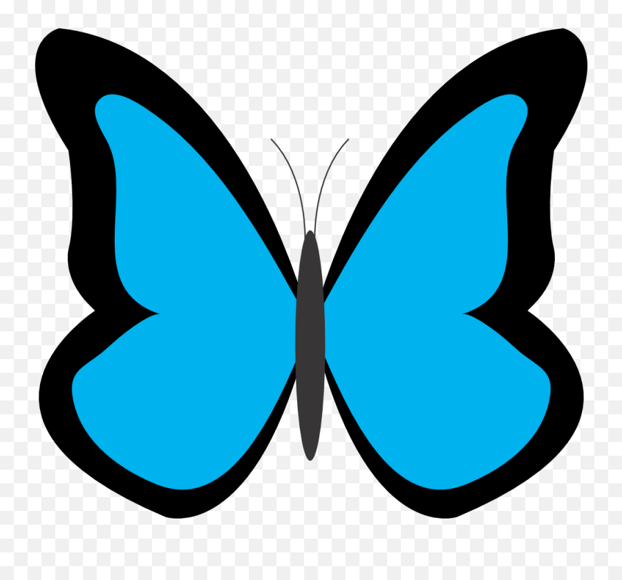 Butterfly Clipart Free Images 4 - Clipartix Blue Butterfly Clip Art Emoji,Purple Butterfly Emojis