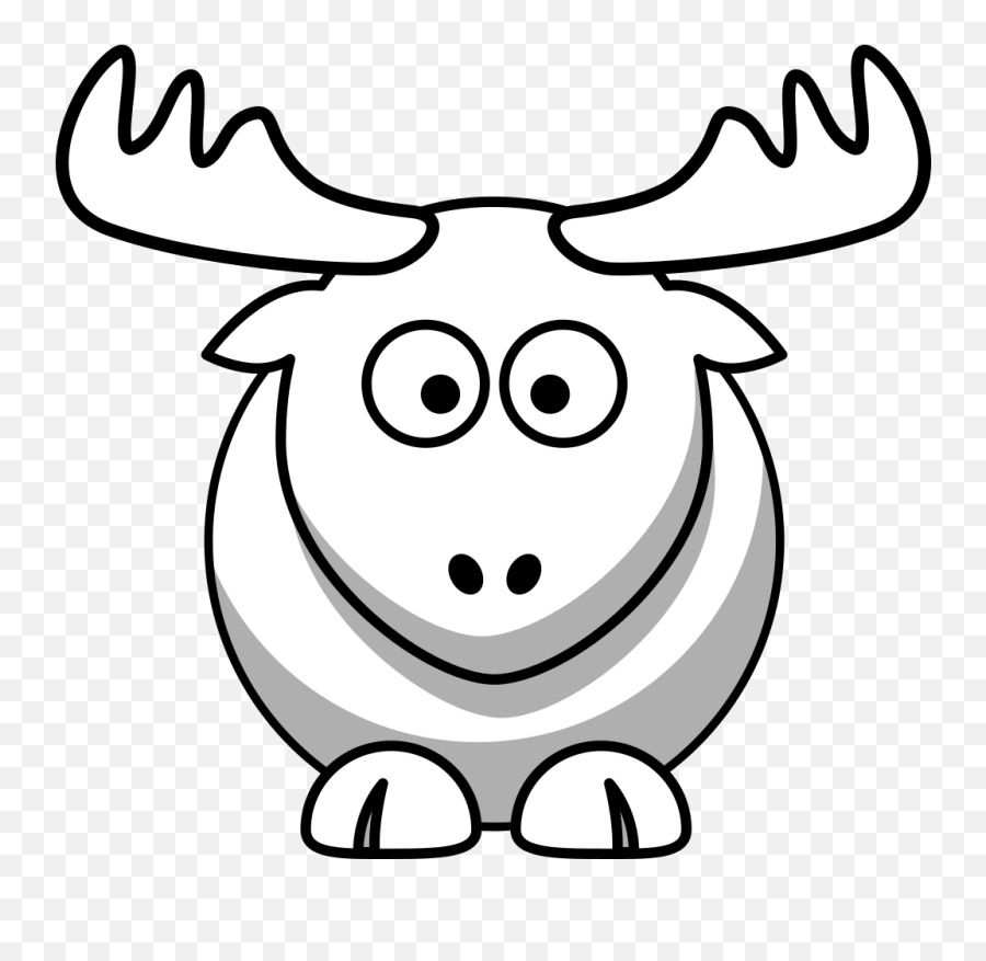 Elk Outline Png Svg Clip Art For Web - Download Clip Art Draw A Easy Elk Emoji,Elk Emoji
