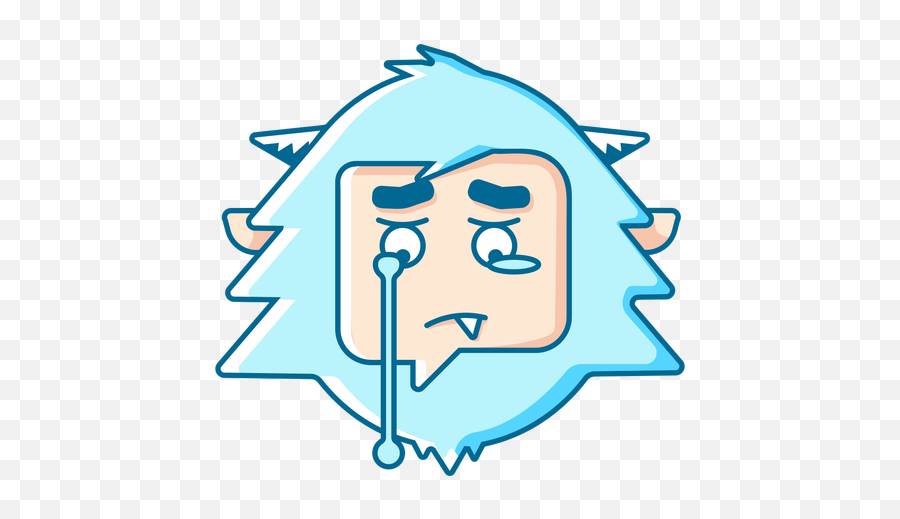 Yeti Crying Emoji - Transparent Png U0026 Svg Vector File Yeti Emoji,Crying Emoji