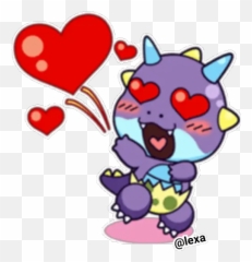 Sticker Maker - Domi The Cute Dino Fictional Character Emoji,Dino D-day Emoticon