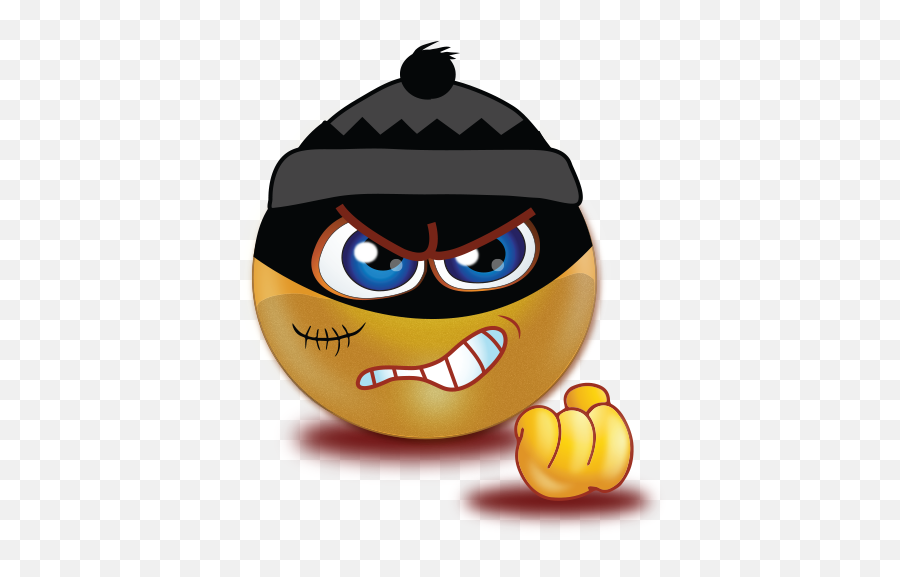 Evil Thief Ski Mask Emoji - Emoji With Ski Mask,Mask Emoji