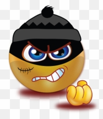 Evil Thief Ski Mask Emoji - Emoji With Ski Mask,Mask Emoji