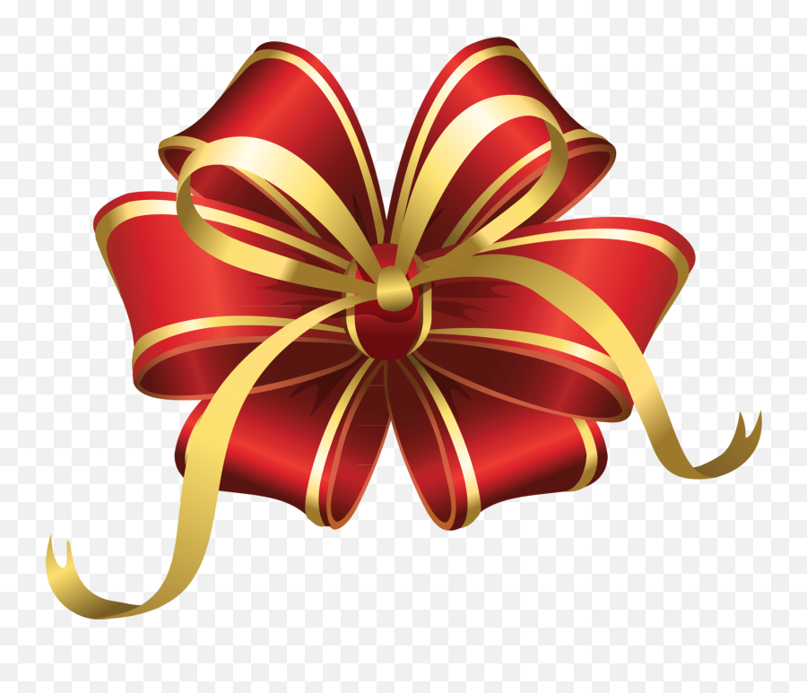 Christmas Star Ribbon Transparent Png - Stickpng Christmas Bow Clip Art Emoji,Ribbon Emoji