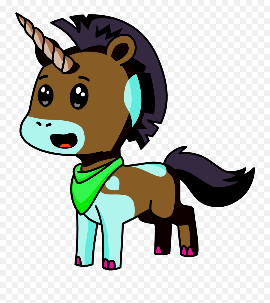 The Unicorn Clipart - Fictional Character Emoji,What To Put For The Size Of Theunicorn Emoji Trnasparent