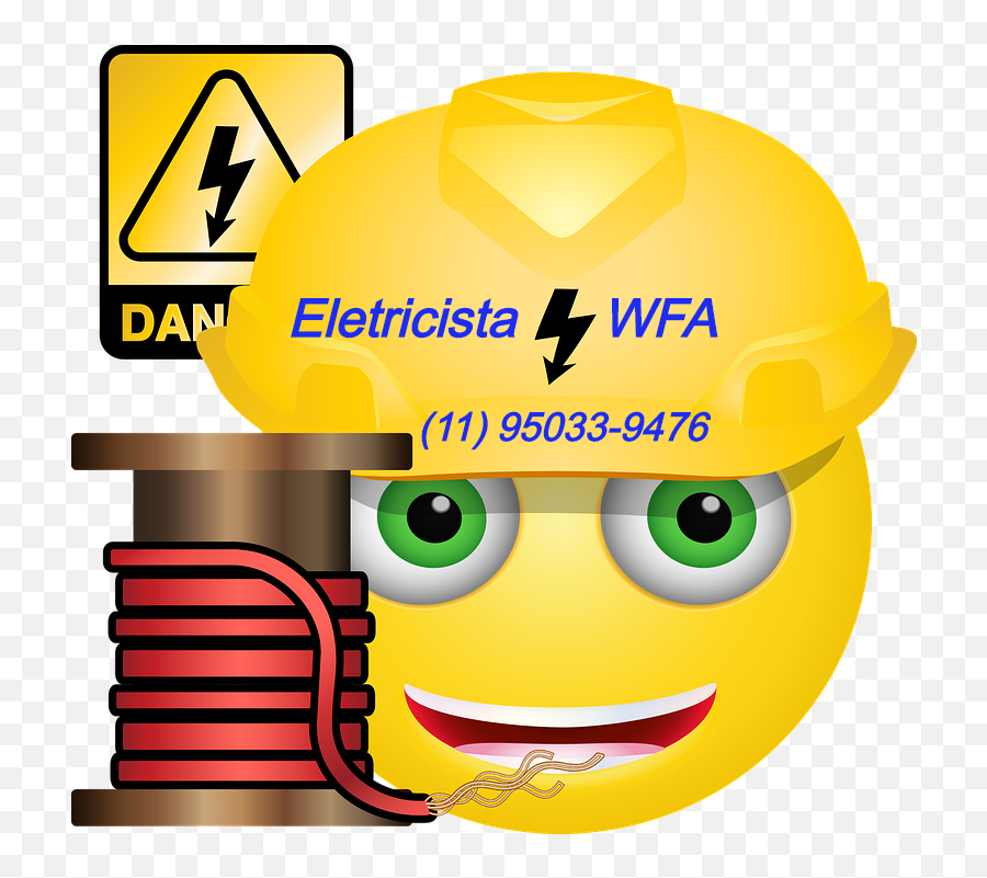 1 - Eletricista24h Preço Justo Com Qualidade Eletricista Electricity Smiley Emoji,Emoticon Abraco Facebook