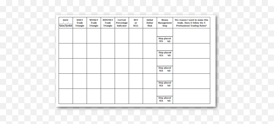 Free Trading Plan Template - Solid Emoji,Daily Emotion Template