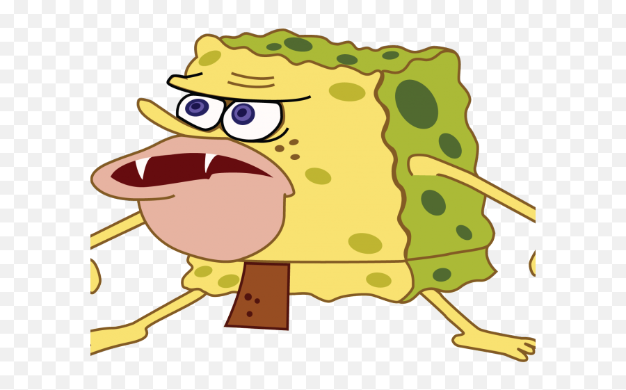 Internet Meme Clipart Sad - Spongebob Caveman Emoji,Club Caveman Emoticon