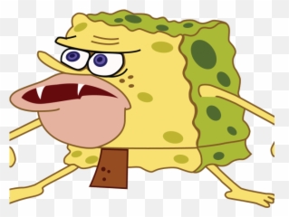 Internet Meme Clipart Sad - Spongebob Caveman Emoji,Club Caveman Emoticon