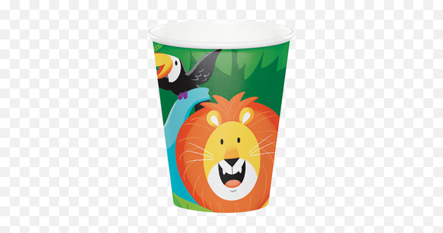 Safari Jungle Party Cups Emoji,Puffin Emoji