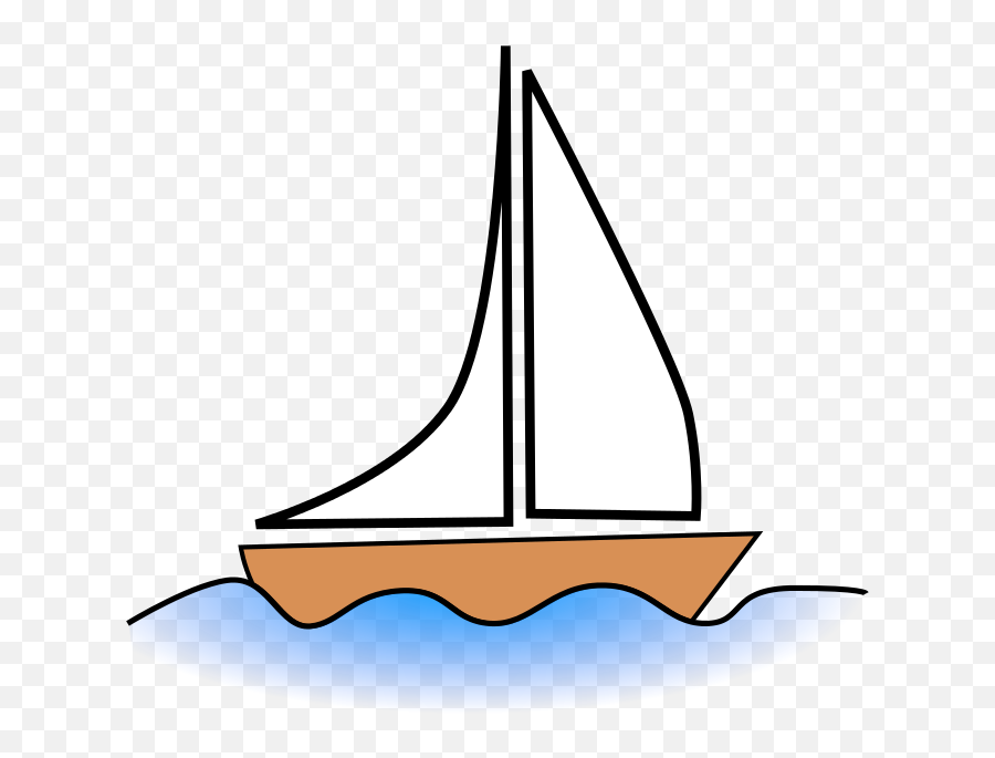 Blue Sailboat Clipart Free Clipart Images - Clipartix Clip Art Sail Boat Emoji,Yacht Emoji