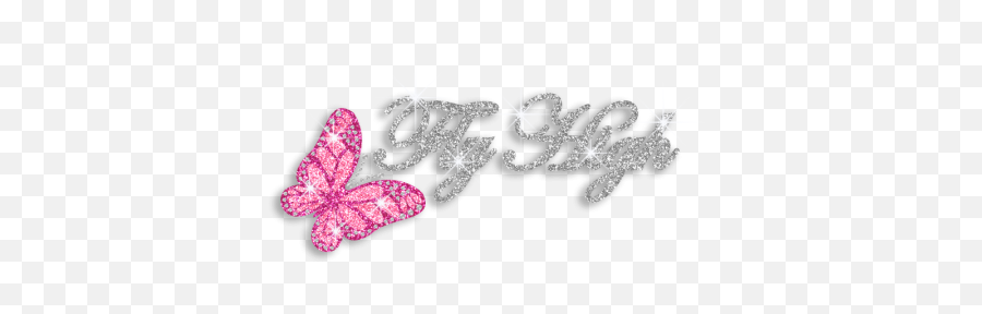 Pretty Butterflies Fly High Glitter - Girly Emoji,Emotion Butterflies