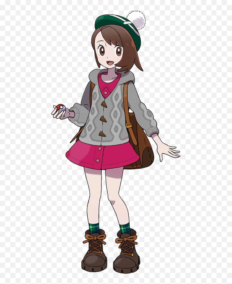 Pokémon Protagonists And Rivals Galar Characters - Tv Tropes Gloria Pokemon Render Emoji,Pokemon Emotion Loop