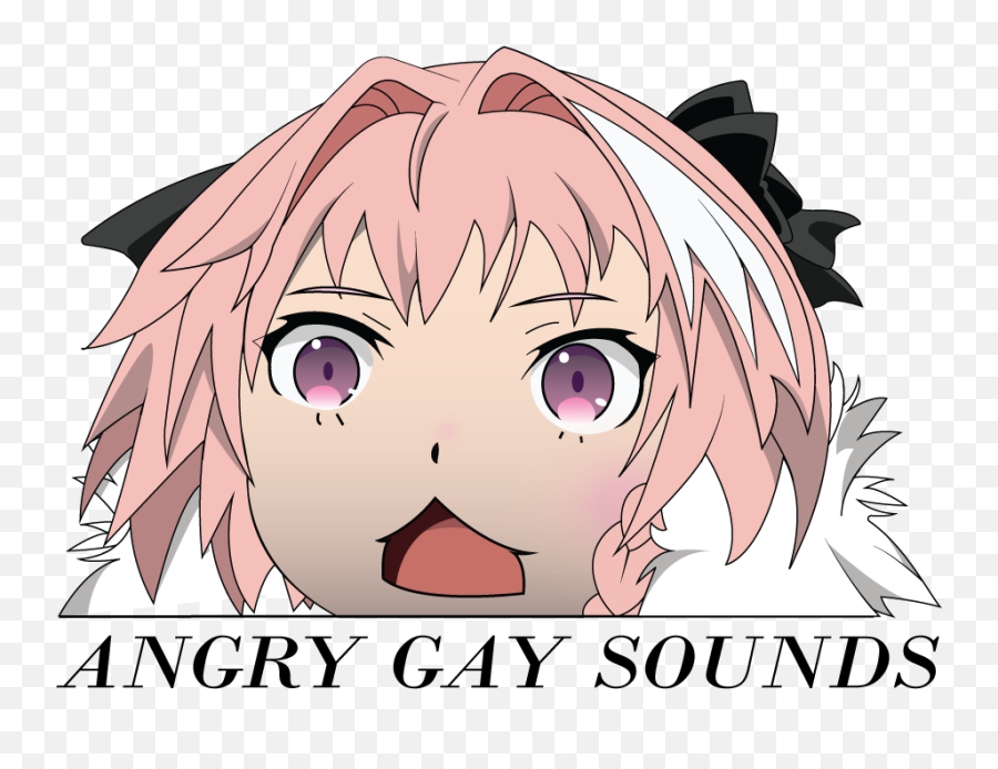 Download Astolfo Angry Gay Noises Png - Astolfo Angry Emoji,Astolfo Emoji