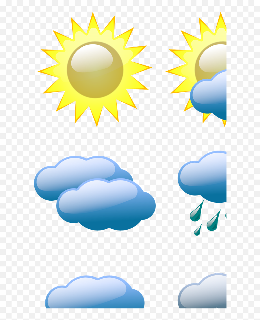 Weather Symbols Svg Vector Weather Symbols Clip Art - Svg Emoji,Windy Weather Emoticons