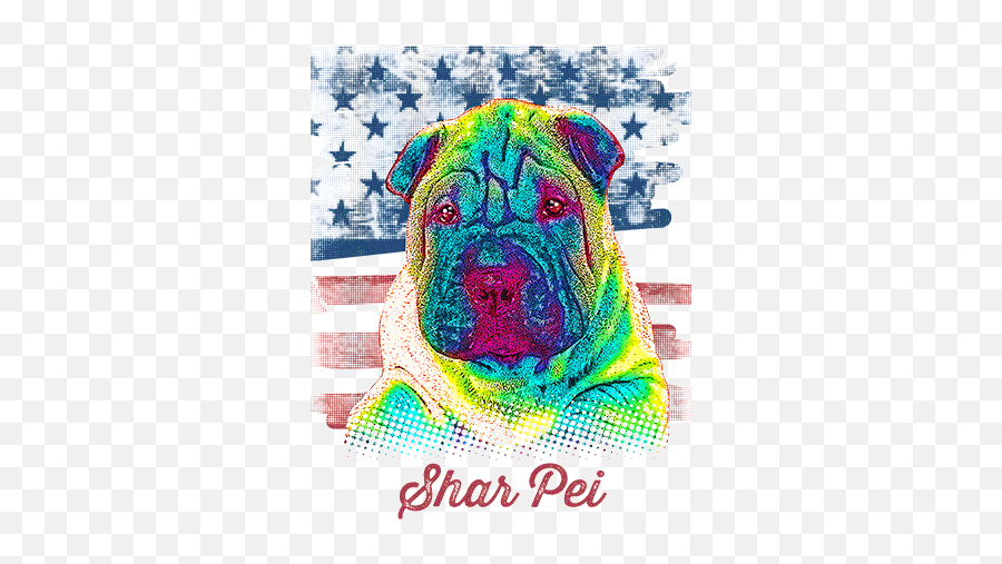 Shar Pei Tshirt - Vibrant Vectoranimal Den Emoji,Shar Pei Emoticon