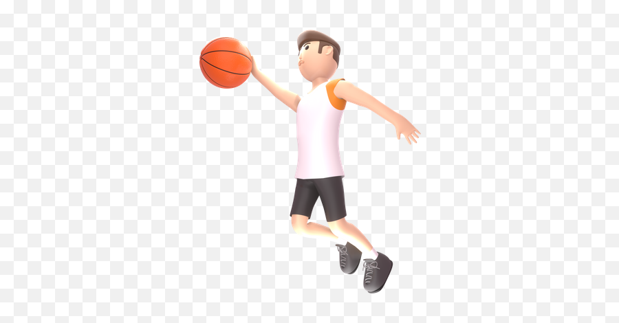 Premium Man Playing Basketball 3d Download In Png Obj Or Emoji,Basketball Emoji
