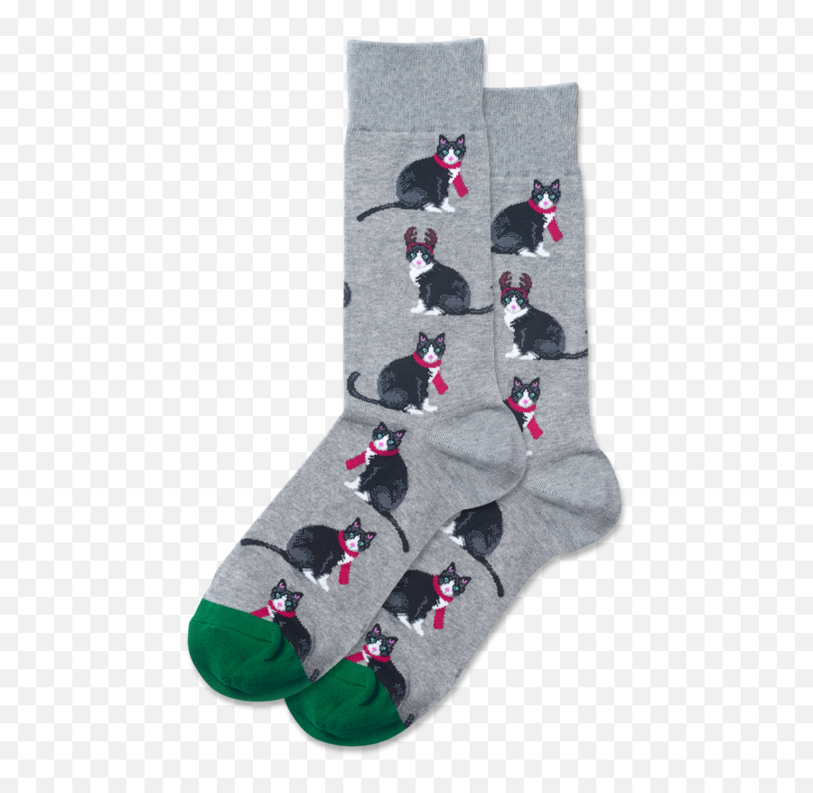 Mens Reindeer Cat Crew Socks - For Teen Emoji,Emoji Socks Wholesale