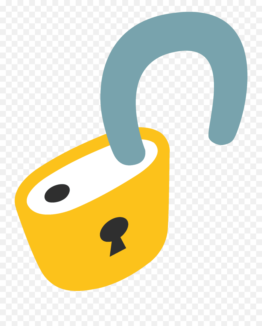 Emoji U1f513 - Android Lock Emoji,:3c Emoji