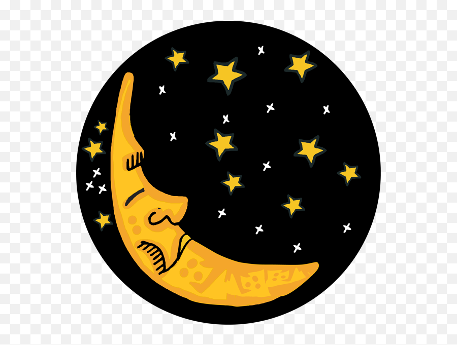 Sleepy Halloween Moon Clip Art Image 5 - Moon Clipart Emoji,Sleeping Emoji Clipart