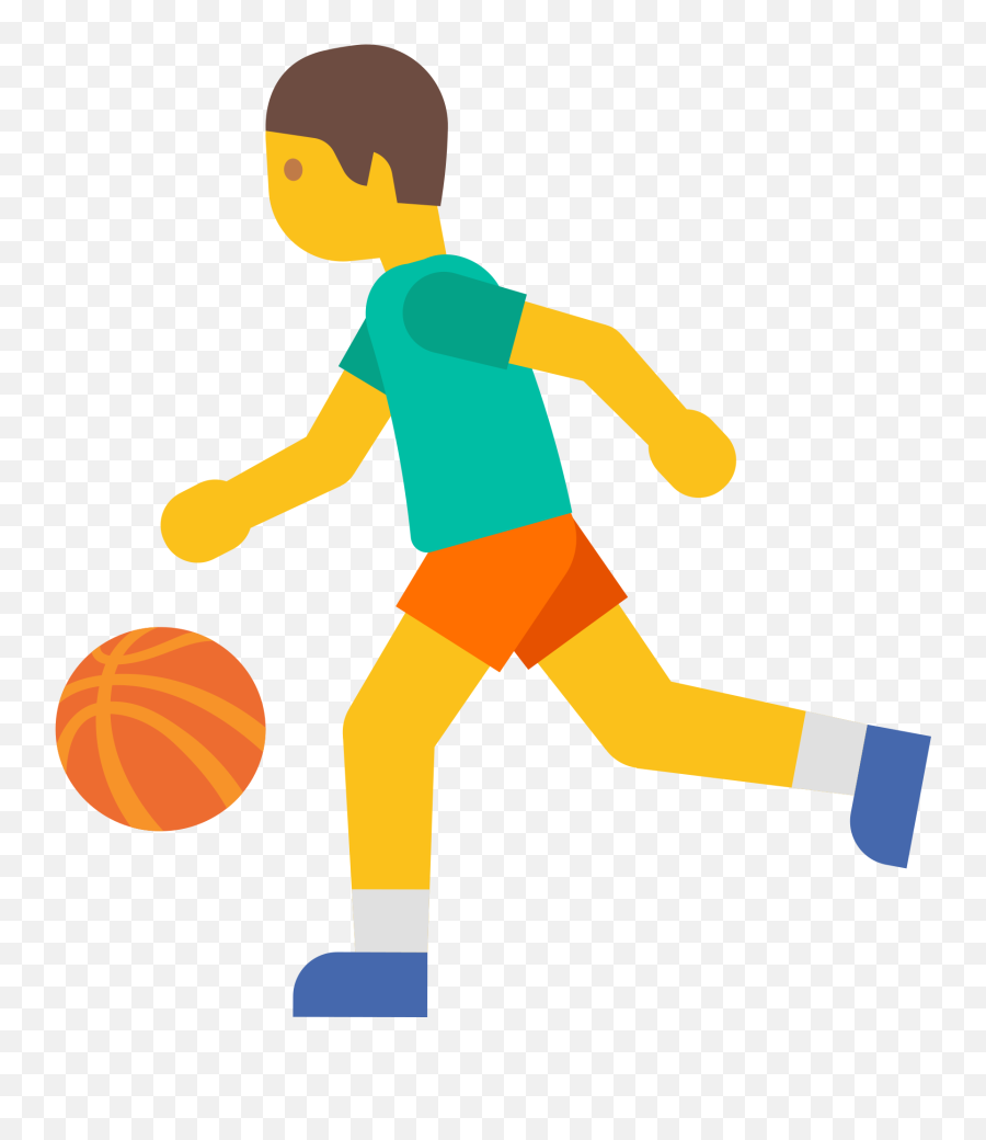 Pessoa Jogando Basquete Emoji - Patear El Balon De Basquet,Basketball Emojis