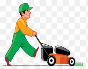 Mowing Clipart Yard Cleaning Mowing - Transparent Background Lawnmower Clipart Emoji,Lawn Mowing Emoji