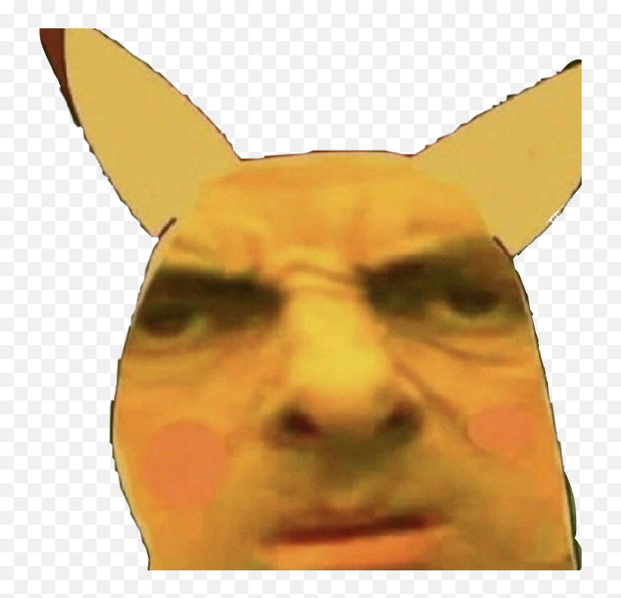 Meme Pikachu Mrbean Sticker By Xxlonerxx - Mr Bean Pikachu Meme Emoji,Pikachu Face Emoji