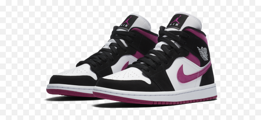 Wmns Air Jordan 1 Mid - Footwear Air Jordan 1 Mid Cactus Flower Emoji,Air Quotes Emoji